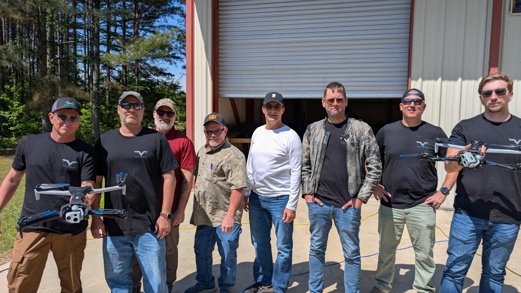 V2D members on a cell tower inspection